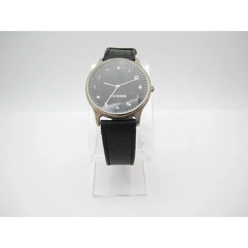 Vtg 1995 Joe Boxer Timex‎ Symbols Quartz WR Analog 35mm Dial Round Watch (G233)